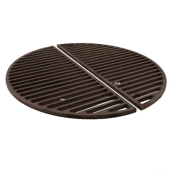 Set De 2 Grilles Demi Lune Barbecook En Fonte Pour Kamal Large