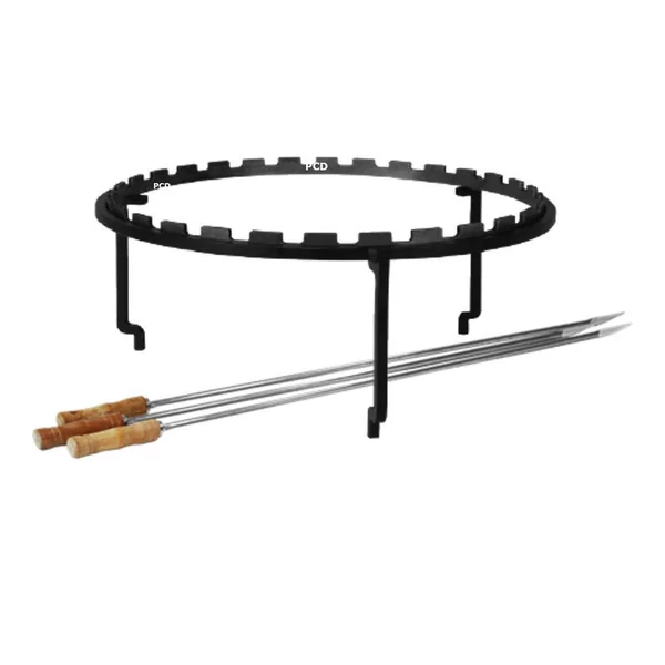 Set De Grille Et Brochettes Horizontales Pour Braséro Plancha Ofyr XL