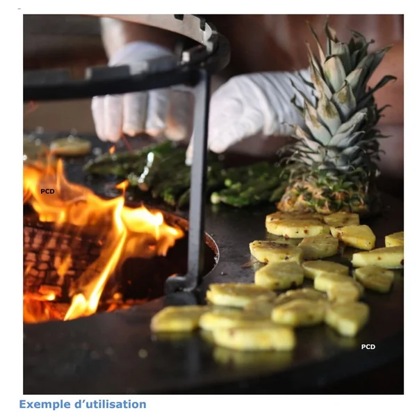 Set De Grille Et Brochettes Horizontales Pour Braséro Plancha Ofyr XL