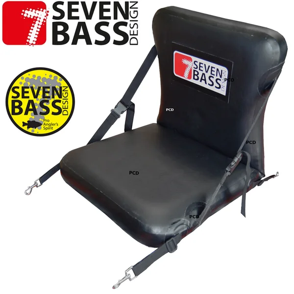 SIEGE AMOVIBLE GONFLABLE POUR FLOAT TUBE SEVEN BASS DROPSTICH LINE 10CM NOIR