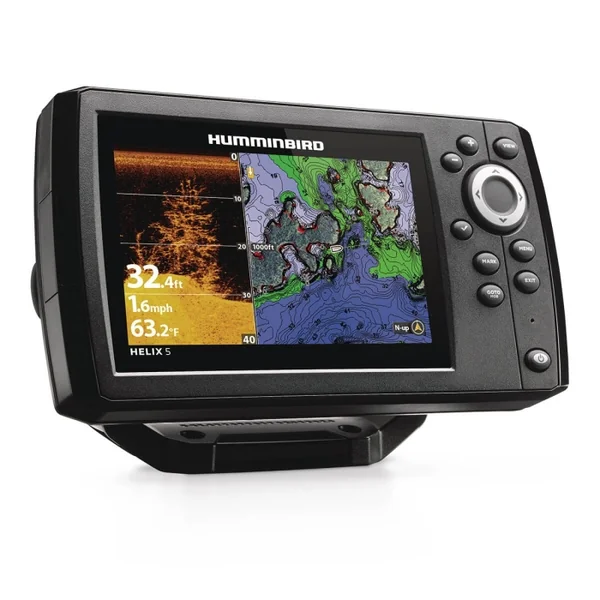 Sondeur GPS Humminbird Hélix 5 G3 CHIRP DI + Sonde 140/200/455 KHz