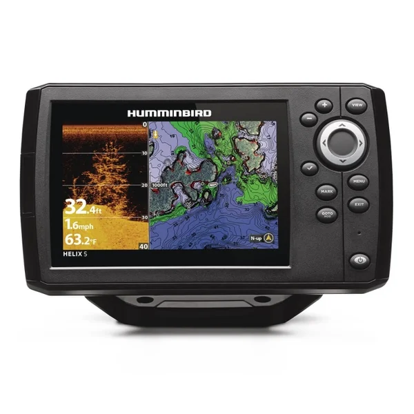 Sondeur GPS Humminbird Hélix 5 G3 CHIRP DI + Sonde 140/200/455 KHz