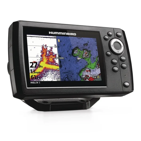 Sondeur GPS Humminbird Hélix 5 G3 CHIRP DS 2D + Sonde 140/240 KHz