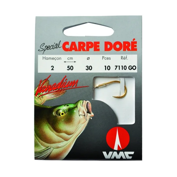 Spécial Carpe doré 7110 GO 50 cm hameçons N°6 sur Nylon 25/100