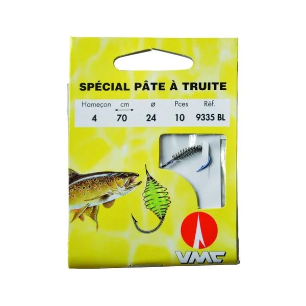Spécial Pâte à Truite 9335 BL 70 cm Hameçons N°10 sur Nylon 18/100