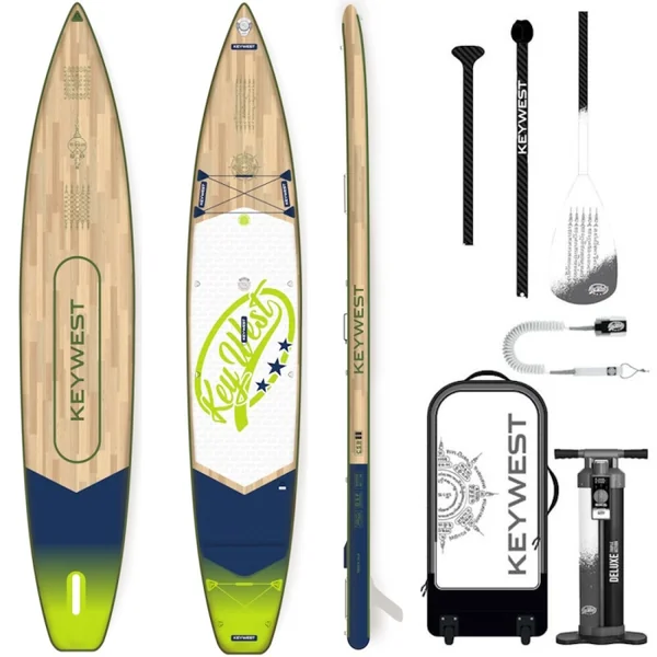 Sup Paddle Gonflable Key West Deluxe Trek 14.0 EXPOSITION PLANCHE NUE GRADE A