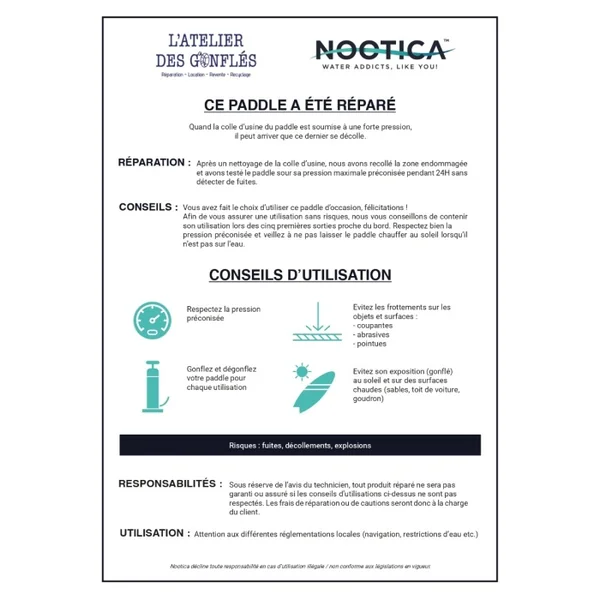 Sup Paddle Gonflable Key West Pride 10.4 - OCCASION PLANCHE NUE GRADE B