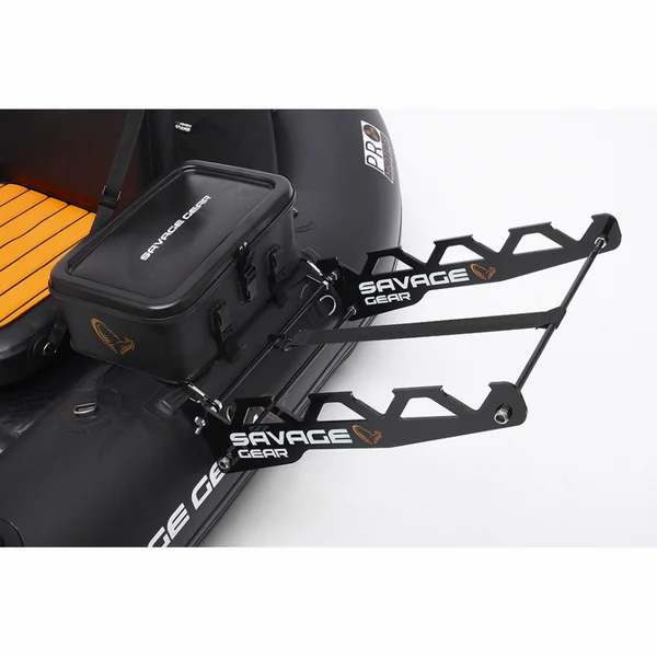 Support de Cannes Savage Gear Belly Boat Rod Station Black 4 Rods