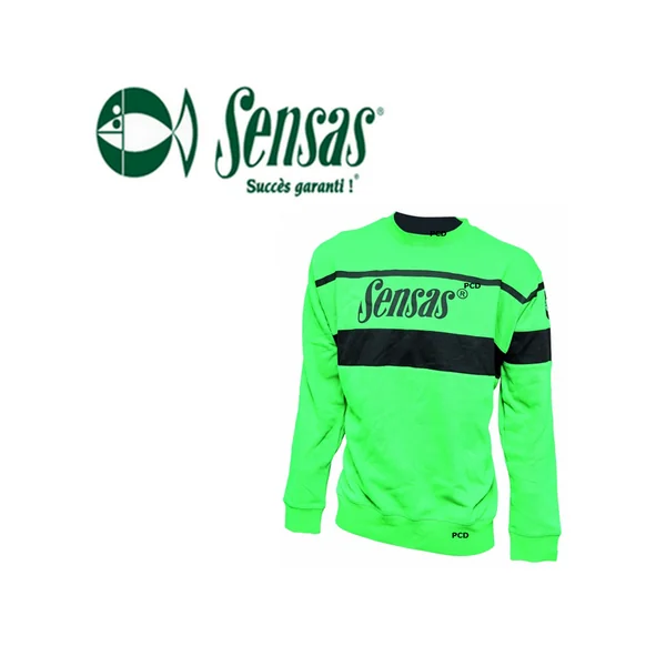 SWEAT SENSAS CLUB BICOLORE VERT ET NOIR