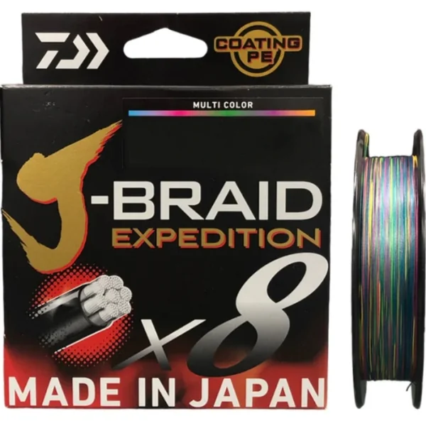 Tresse Daiwa J-Braid Expedition X 8 Multicolore - 300 M