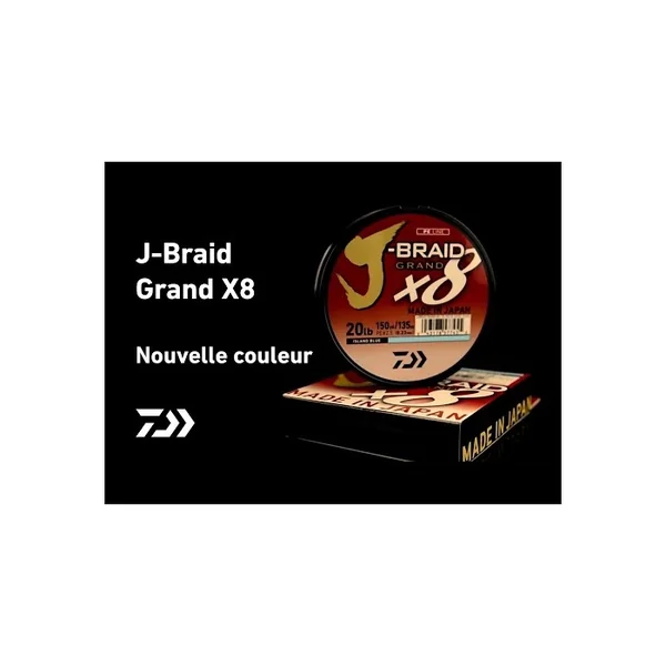 Tresse Daiwa J-Braid Grand X8 Multicolore 150m