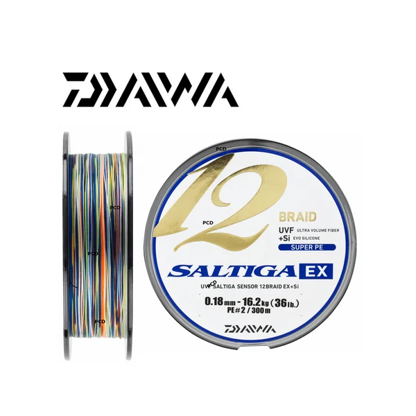 TRESSE DAIWA SALTIGA 12 BRAID EX 300M MULTICOLORE