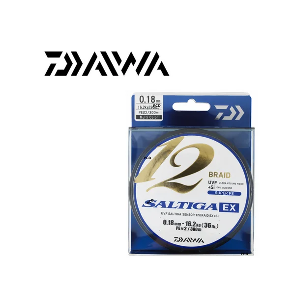 TRESSE DAIWA SALTIGA 12 BRAID EX 300M MULTICOLORE