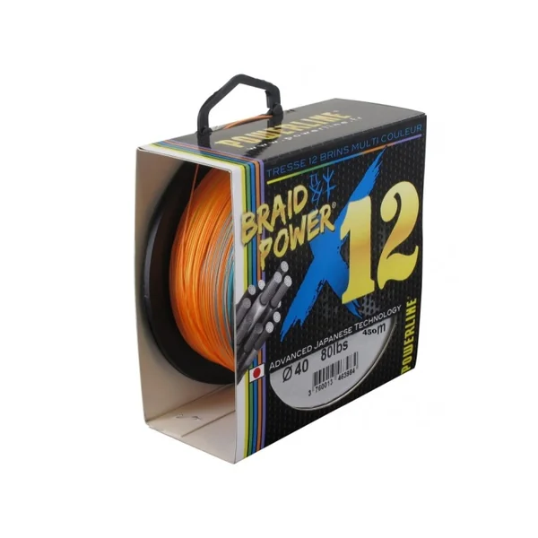 Tresse Powerline Braid Power X12 Multicolore 450 m