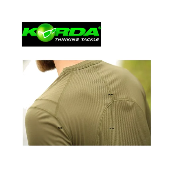 T-Shirt Respirant Korda Kore Thermal Long Sleeve Shirts Kaki