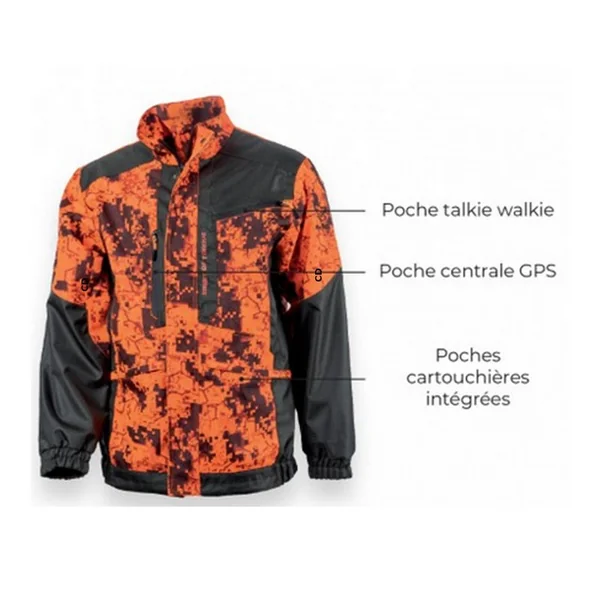Veste De Traque Femme Somlys Spirit Of Traque 457NLADY Orange Digital