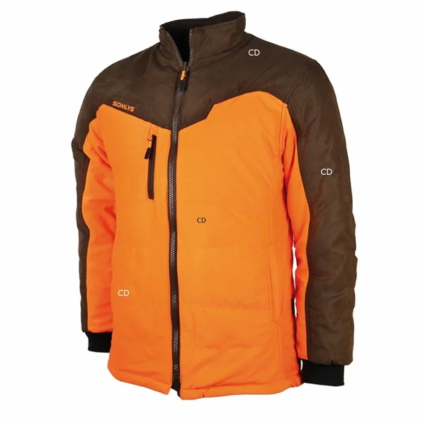 Veste Homme Réversible Somlys 435 Multi Hunt Orange Et Marron