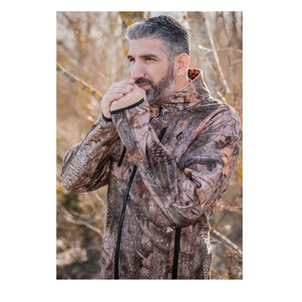 Veste Polaire Reversible Homme Somlys Polar Reverse JKT 486 Camo Orange/Forest