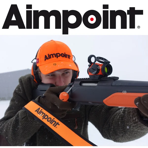 Viseur Aimpoint Micro H2 2MOA Blaze Orange Avec Embase Et Casquette